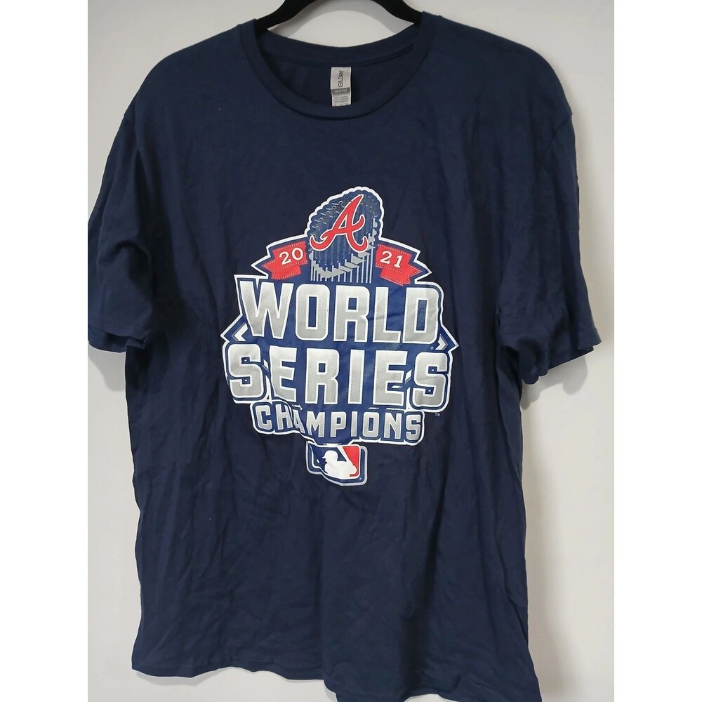 Atlanta Braves 2021 World Series Champions. Men T-Shirt Size Large.